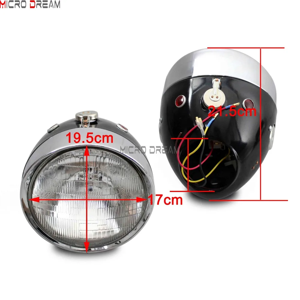 " ретро мотоцикл галогенная фара Днепр Урал сидекар передняя фара для ...