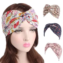KANCOOCD Цветочная спортивная повязка на голову для женщин, девушек, садовая эластичная повязка на голову, для тренажерного зала, фитнеса, повязка на голову