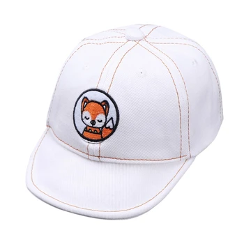 

2019 Summer Baby Baseball Cap Boys Girls Breatheable Infant Sun Hats Cotton Fox Pattern Children Sunshade Hat
