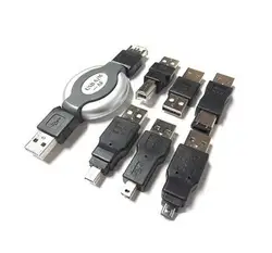 USB адаптер Travel Kit Кабель Firewire IEEE 1394 072 4pin5pin6pin многофункциональный для цифровых Камера MP3 принтер, мобильный телефон