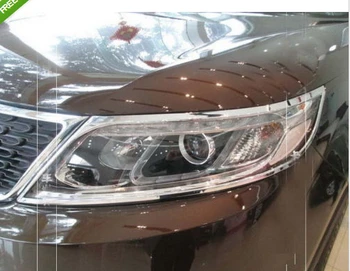

Chrome front head lamp light cover Trims 2PCS For NEW Kia Sorento 2013 2014