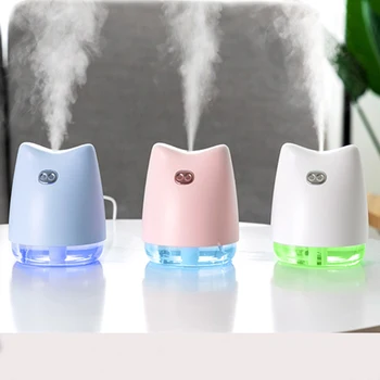 

270ML Ultrasonic Air Humidifier Cute Piglet USB Essential Aroma Diffuser Car Air Purifier Mist Maker With Colorful Night Lights