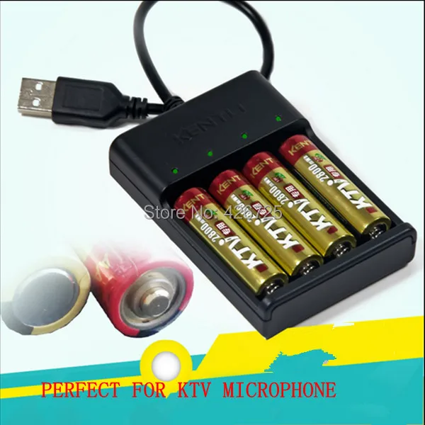 4 pcs KENTLI KTV microphone special battery 1.5V AA 2800mWh
