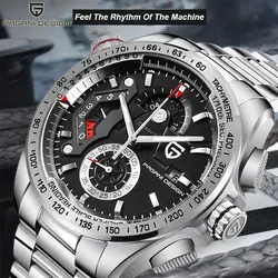 Мужские s часы PAGANI Дизайн Топ люксовый бренд модные часы мужские водонепроницаемые из нержавеющей стали Кварцевые Спортивные Хронограф Reloj