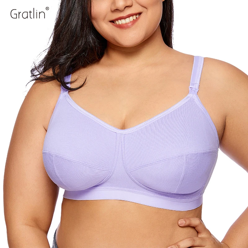 Goede Vrouwen Ademende Ondersteunende Plus Size Katoen Moederschap Voedingsbeha