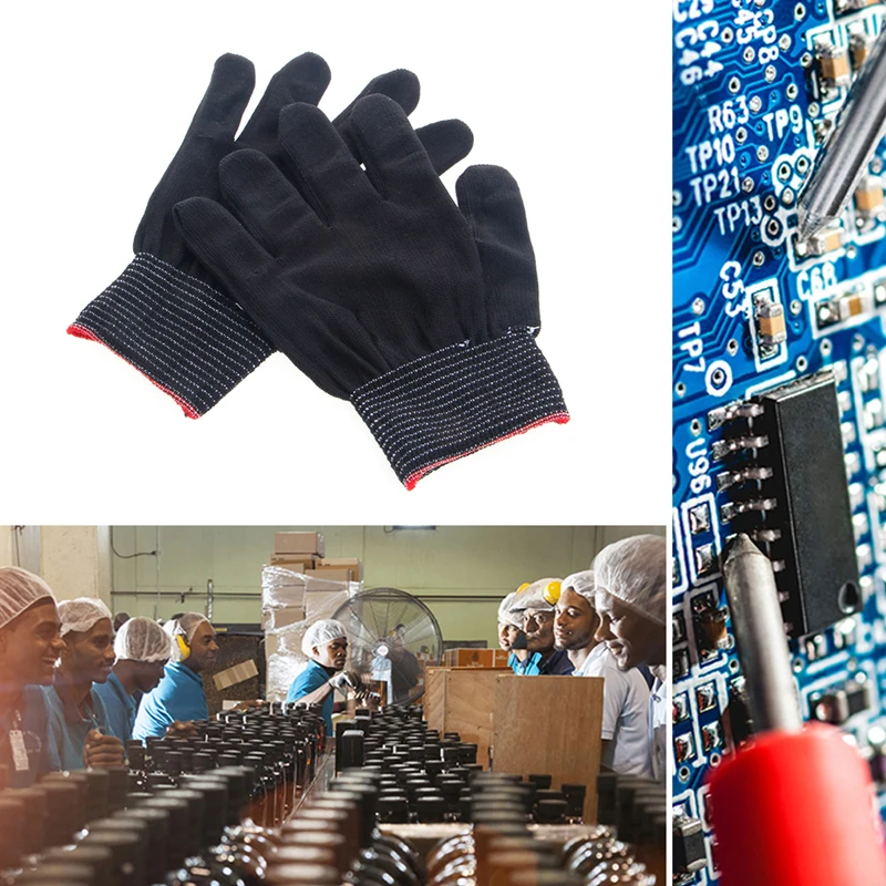 

1Pair Anti Static Antiskid Glove Woman Working Gloves Hand Protective Gardening