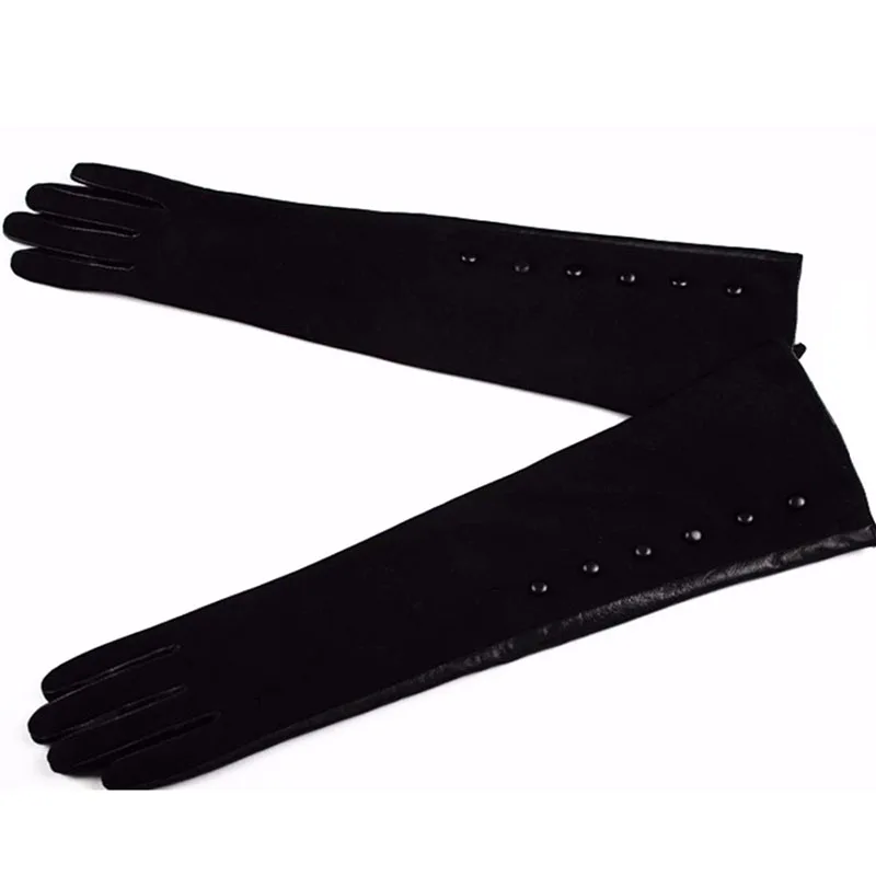Новые полки Eldiven Guantes женские длинные перчатки из овчины теплые осенне зимние