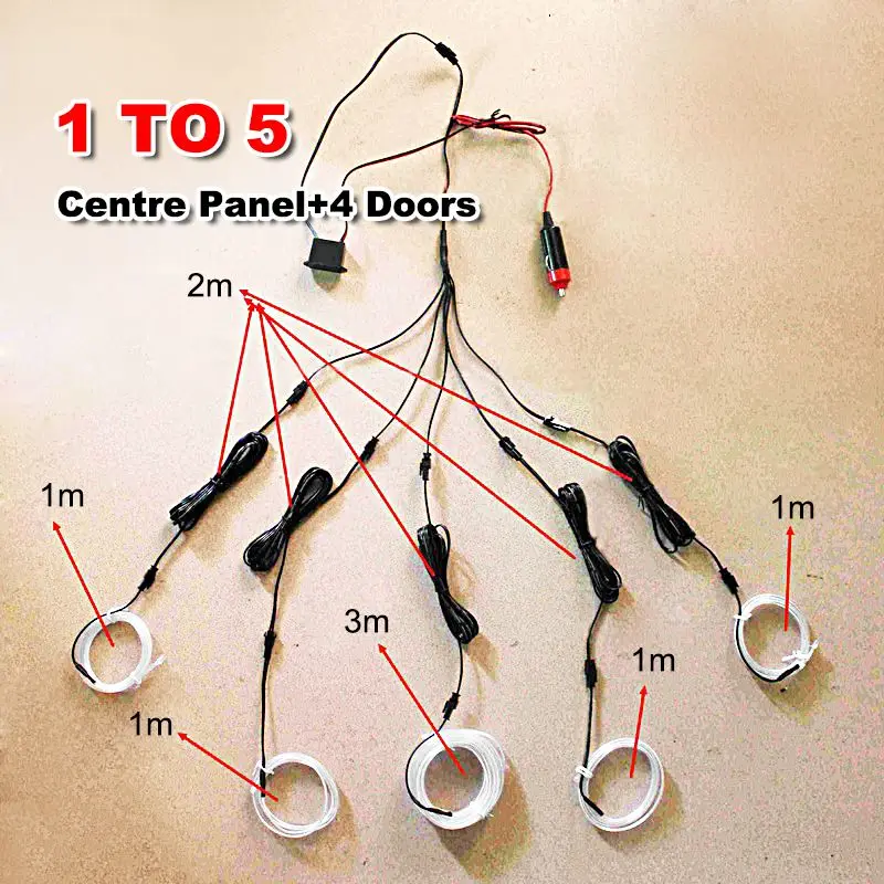 Tiras de Led com borda de costura carro Marca : Pookin