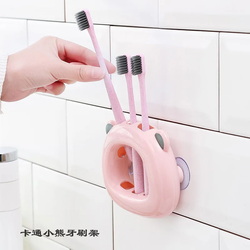 

ITAS213 Toothbrush Holder Suction Cup Type Draining is More Convenient Easy to Take