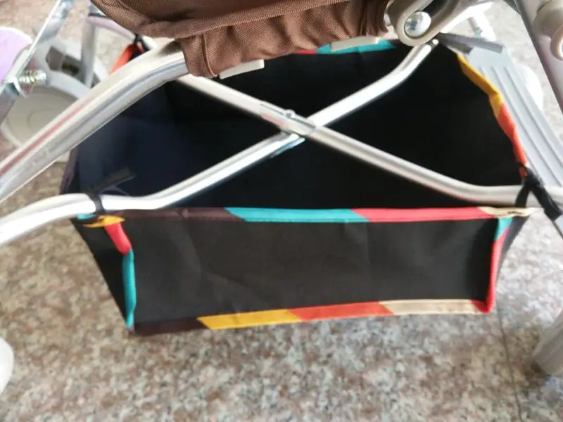 Baby Stroller Hanging Basket Toddler Pram Bottom Storage Bag Baby Pushchair Buggy Shopping Case Bag Stroller Accessories BB3096 (4)