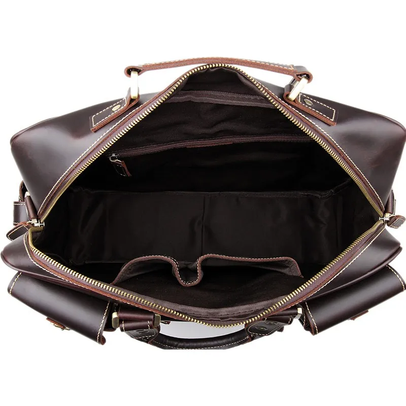Топ Мода натуральная кожа шоколад J.M.D мужские сумки Тип дорожные сумки на плечо сумки-мессенджеры 7028Q