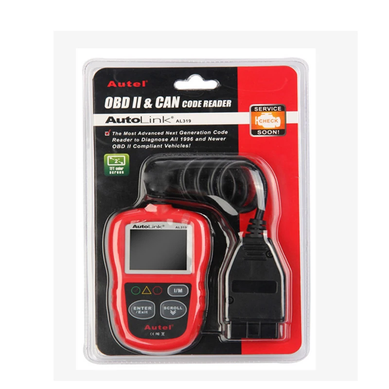Autel AutoLink AL319 автоматический диагностический инструмент OBD2 считыватель кода Al319 OBD