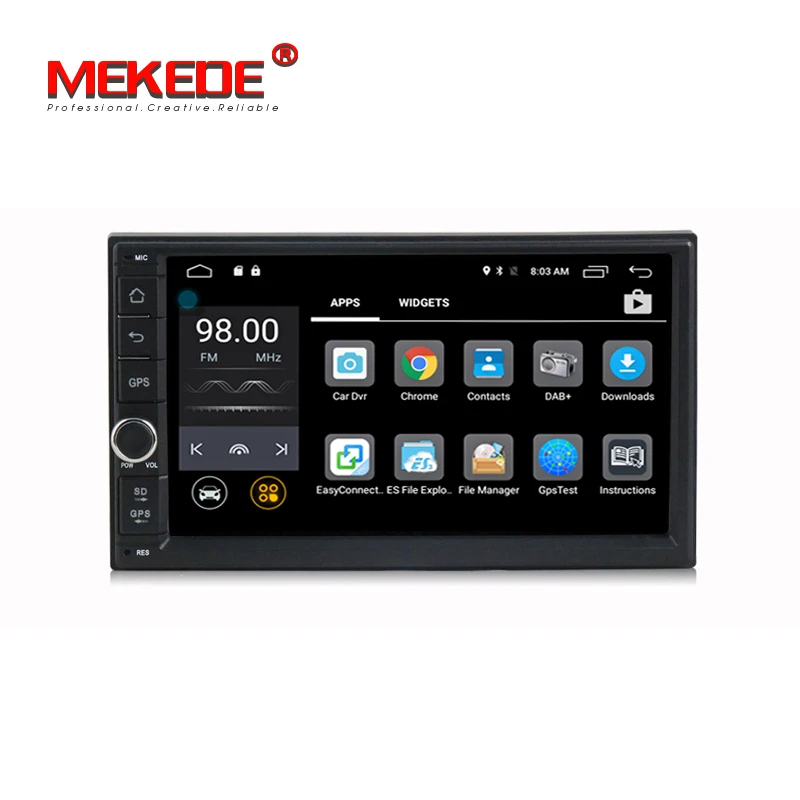 Flash Deal HD 1024X600 Android 7.1 Quad Core 16GB Flash Universal Double 2 din 2Din Car dvd player Stereo GPS Navigation Radio DDR3 4G Wifi 1