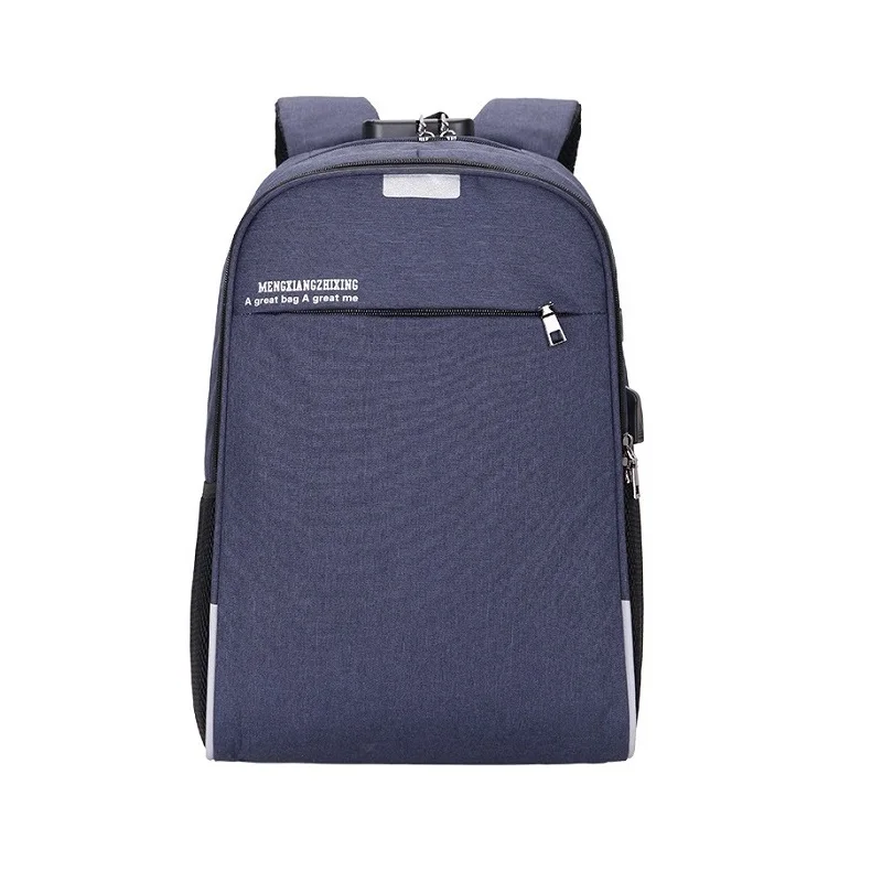 Anti-theft password lock ladies laptop backpack Men's USB Charging Business Travel Bag With headphone plug student Schoolbag