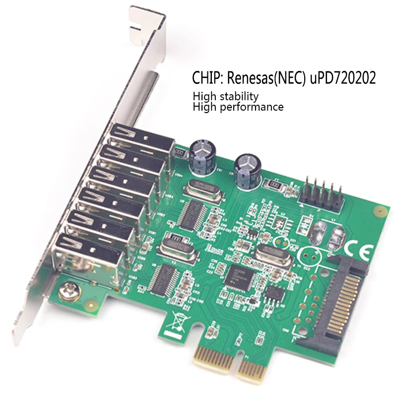 6 портов USB 2 0 PCIE PCI e концентратор плата расширения Express карта 1x USB2.0 к PCIe express