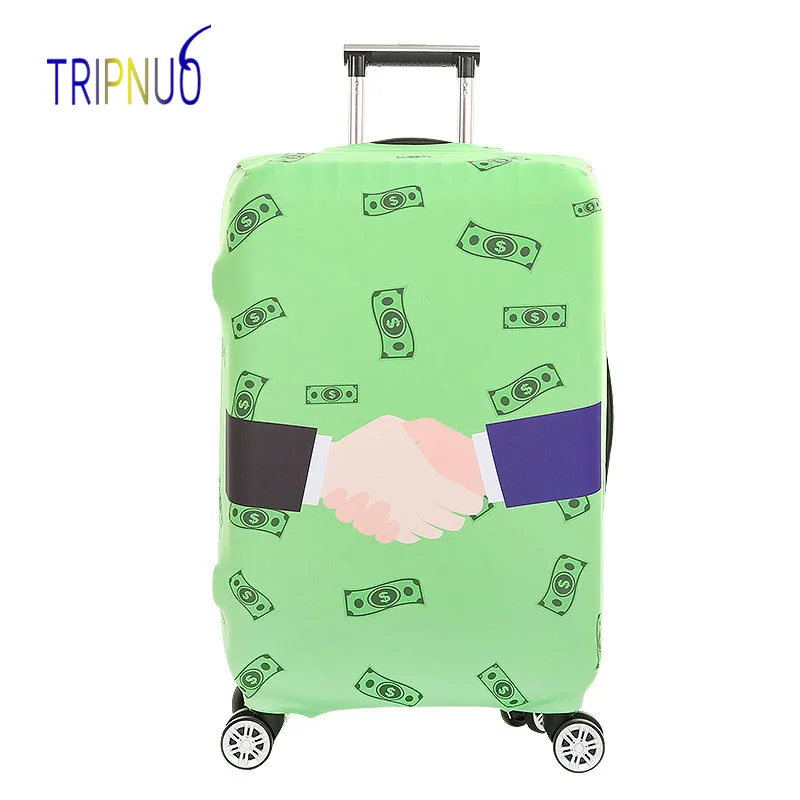 

TRIPNUO Shake Hands Thickest Elastic Luggage Cover Suit for 18-32 Inch Trunk Case Travel Suitcase Protective Covers Bags