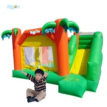 Tropical Bounce House Combo Inflatable Bouncy Obstacle Inflatable font b Bouncer b font For Kids