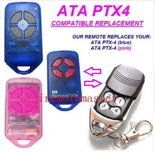 

ATA PTX-4 SECURACODE GARAGE ROLLER DOOR REPLACEMENT REMOTE CONTROL
