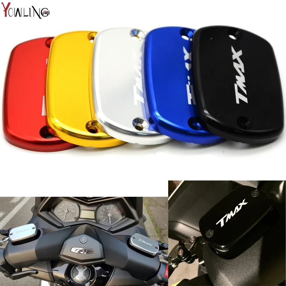 Motorcycle CNC Brake Fluid Reservoir Cap Cover For YAMAHA  T-MAX530 2014 2013 2012 T-MAX500 2011 2010 2009 2008 TMAX MAX 530 500