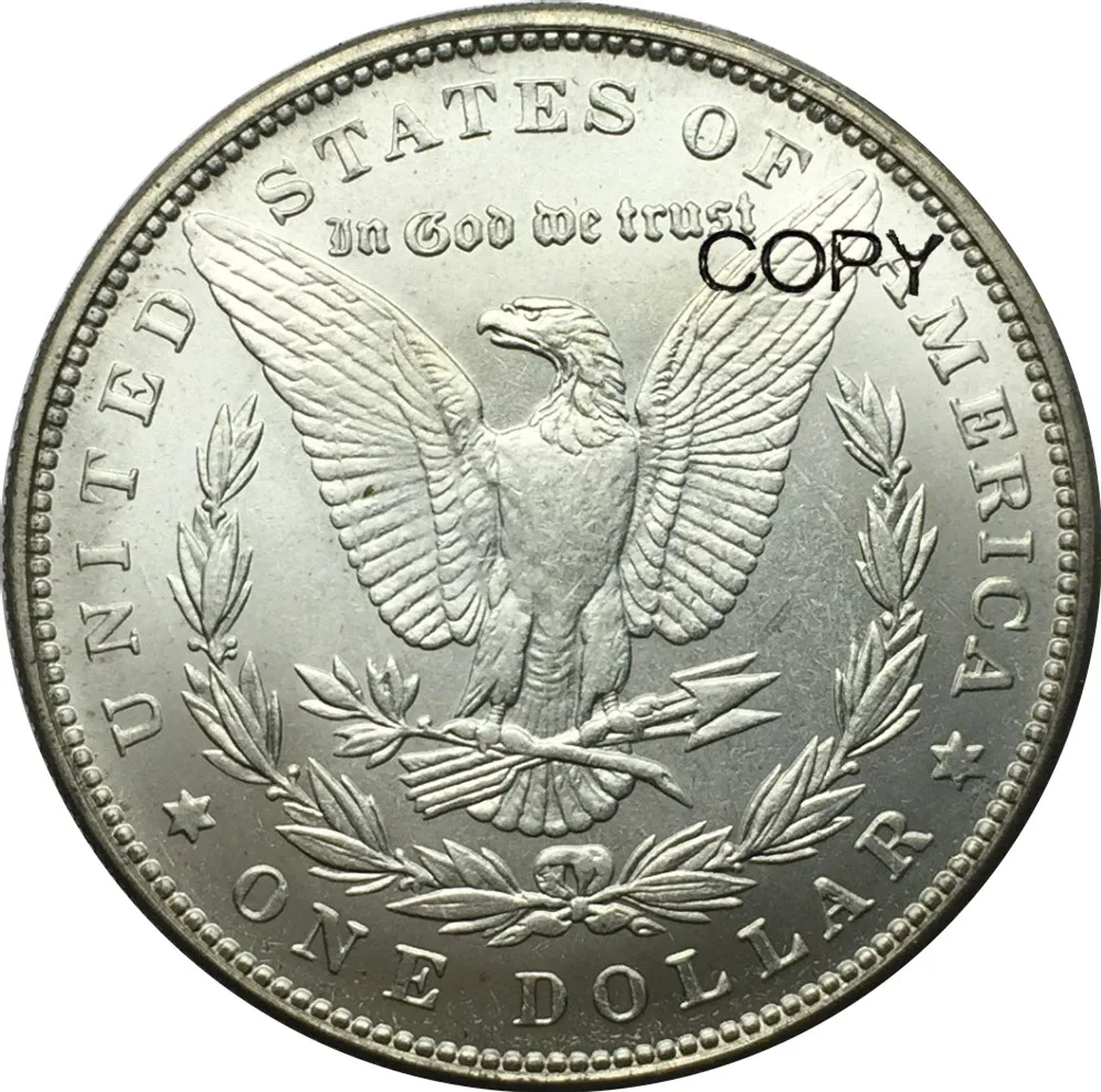 

Untied States 1902 Cupronickel Silver Plated Morgan One Dollar Copy Coins
