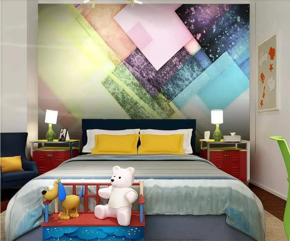 Moderno Marmol Simple Geometrica De Color Bloque De Empalme