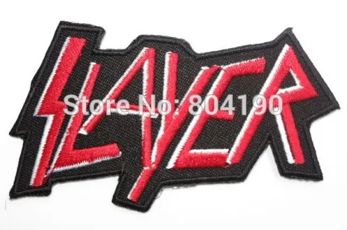Розничная продажа нашивка для музыкальной группы SLAYER термоклейкая футболки
