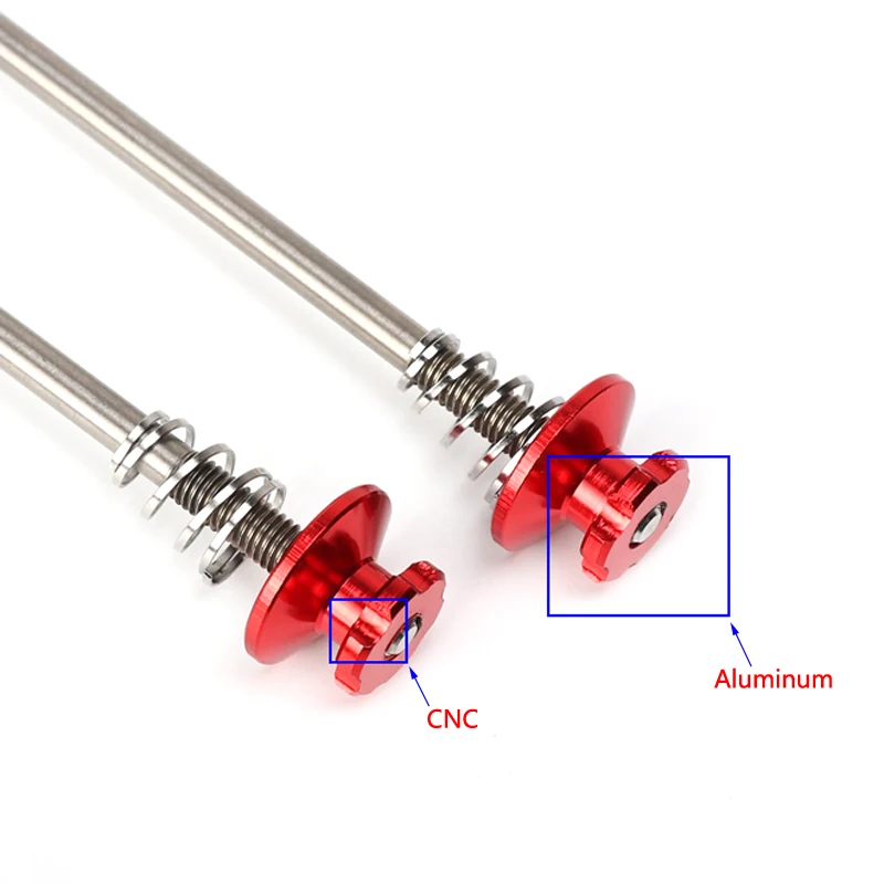 ЧПУ, титановый алюминиевый сплав велосипедные шампуры 9 мм для быстрого разъединения для 100/130 мм/135 мм MTB велосипед Велоспорт 50 г