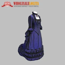Blue Victorian Bustle Ball Gown Victorian Dress Victorian Dress Victorian Bustle Dress Period Dresses