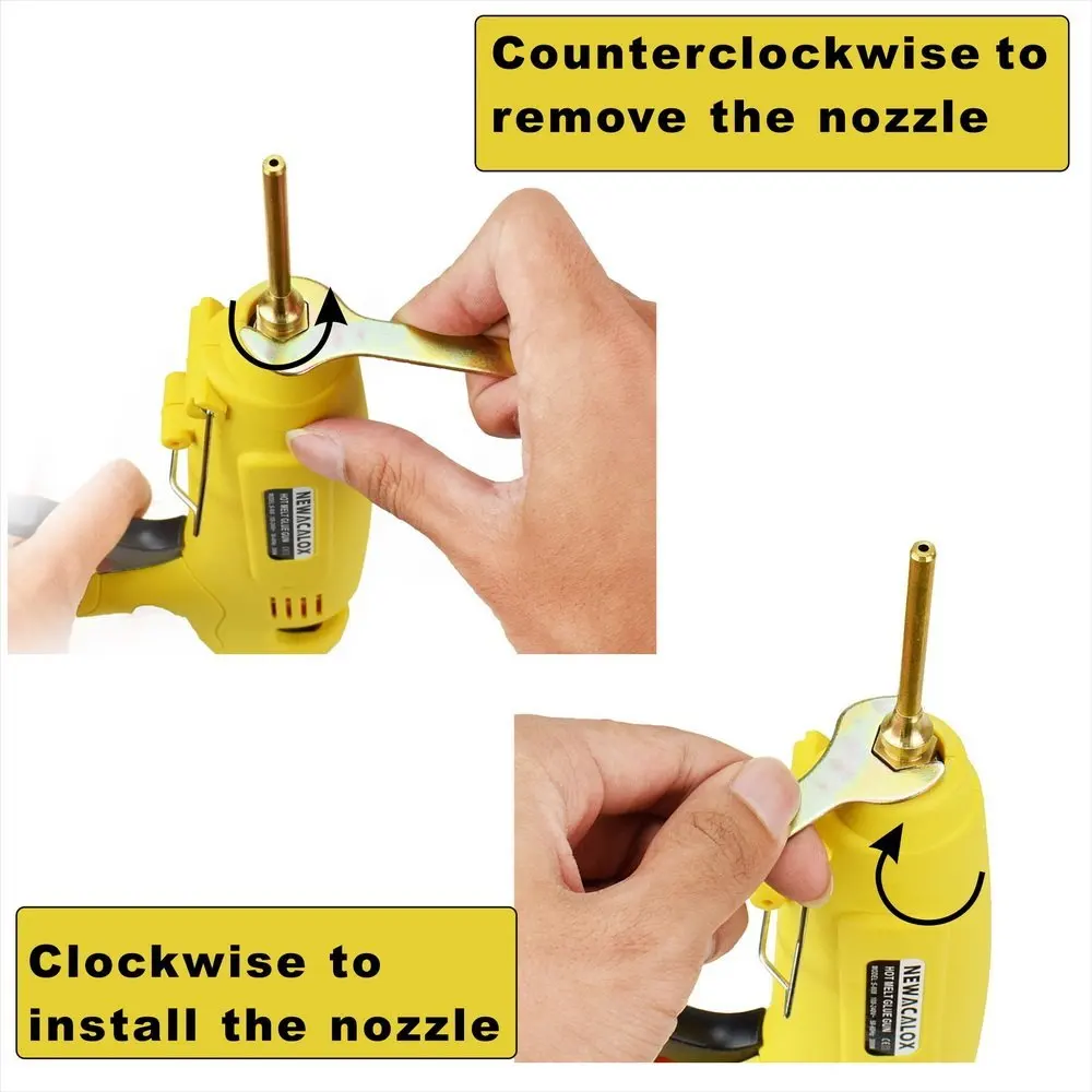 Hot Melt Glue Gun Hot Glue Gun 300W Hot Glue Gun Temperature Regulating Hot Melt Glue Gun with 11mm Sticks/Copper Nozzle for Home DIY Tool
