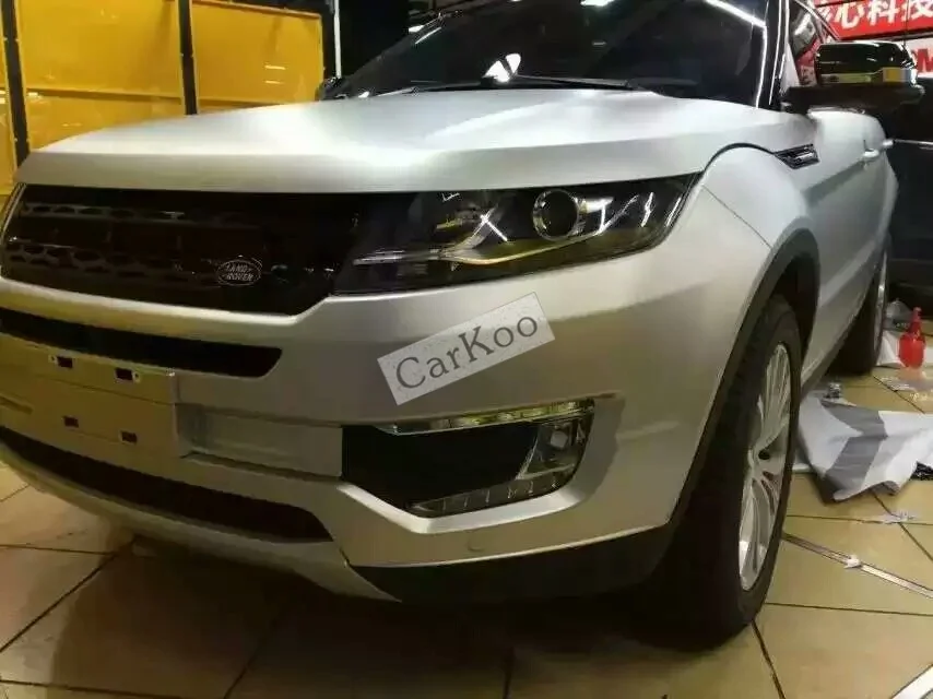 Silve матовый хром виниловый лист клейкая Автомобильная клейкая пленка с воздушными каналами хромированный матовый украшение для автомобиля Чехлы
