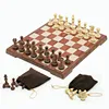 Classical International Chess Checkers Folding Magnetic High-grade wood WPC grain Board Chess Game English version ► Photo 1/6