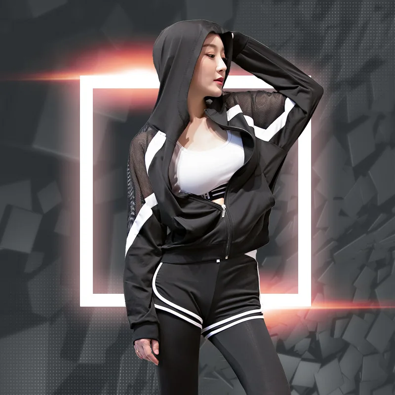 5PCS Women Sportswear Elastic Vest Sport Bra+jacket+sweatpant+short+sweatshirt Running Jogging Fitness Outfit Yoga Set Tracksuit