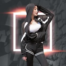 5PCS Women Sportswear Elastic Vest Sport Bra+jacket+sweatpant+short+sweatshirt Running Jogging Fitness Outfit Yoga Set Tracksuit