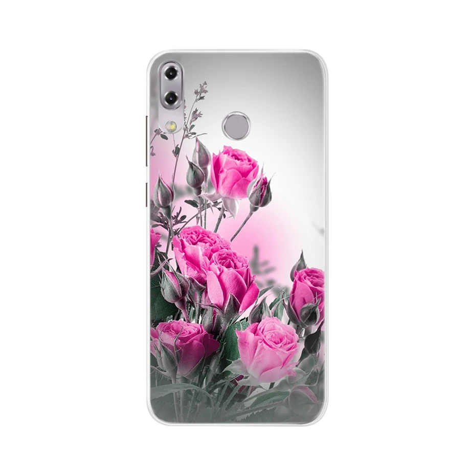 Цветной чехол с 3D принтом для Asus Zenfone 5 2018 ZE620KL мягкий силиконовый из ТПУ 5z ZE 620KL