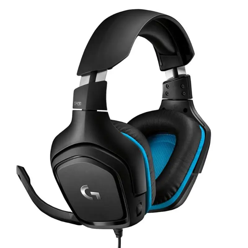 Проводная игровая гарнитура logitech G431 DTS 7,1, наушники с объемным звуком с микрофоном