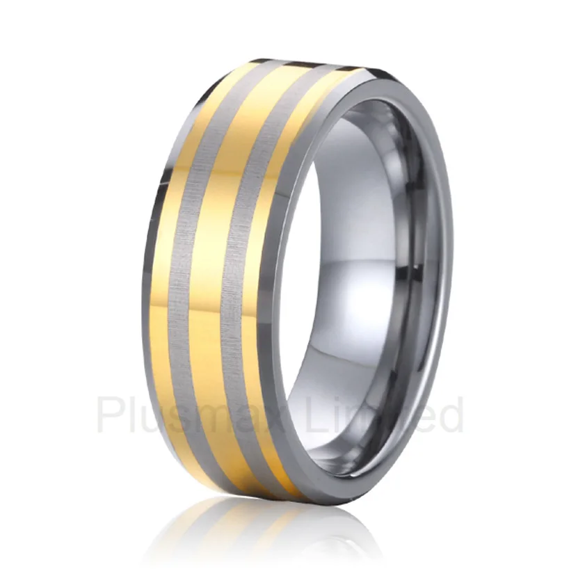 

high quality Custom jewelry exotic style titanium wedding band finger rings men