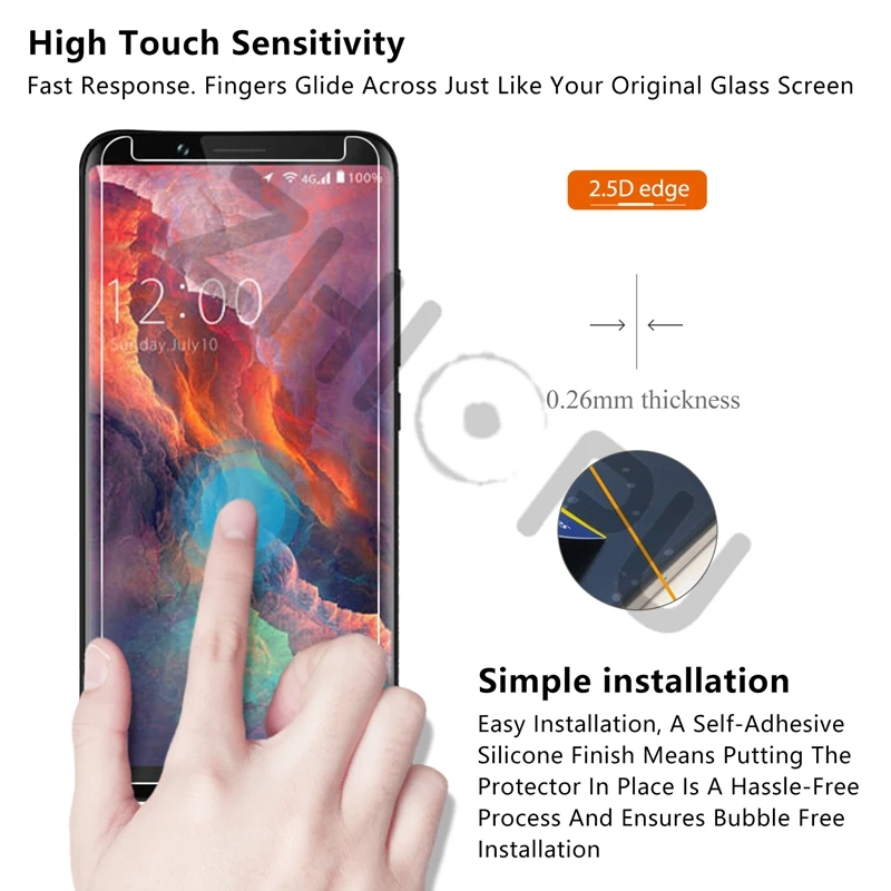 10 шт./лот 2.5D 0 26 мм 9H Премиум Закаленное стекло для UMIDIGI UMI S2 LITE защитная