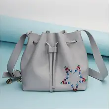 2016Newest bucket bag women genuine leather hand bag lady real leathe shoulder bag cross bag,free shipping