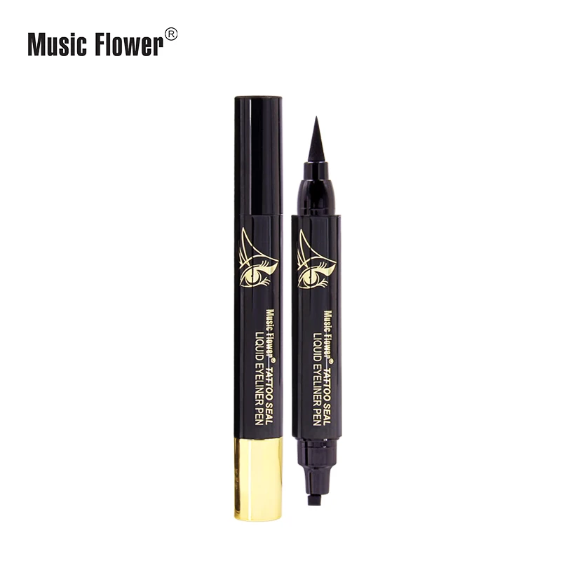 Music Flower Liqiud Eyeliner Pen Waterproof 24H Long-lasting Matte Eye Liner Black Quick-Dry Makeup Pen M5057 Music Flower Liqiud Eyeliner Pen Waterproof 24H Long-lasting Matte Eye Liner Black Quick-Dry Makeup Pen M5057