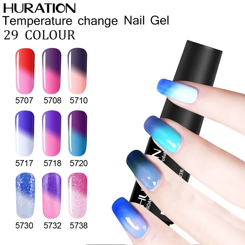 Buy Huration Temperature Change Gel Nail Art 7ml UV