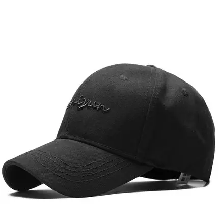 Мужская/Женская бейсбольная кепка с большой головкой 59-65 см, большой размер, дизайнерская Кепка с вышитыми буквами, черная/синяя кепка для папы s - Цвет: Blackbk