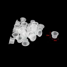 Высокое качество 100 штук Пластиковые микроблейдинг чернила для татуировки чашка для пигмента прозрачный контейнер Размер S/M/L для игл подача ручка Совет