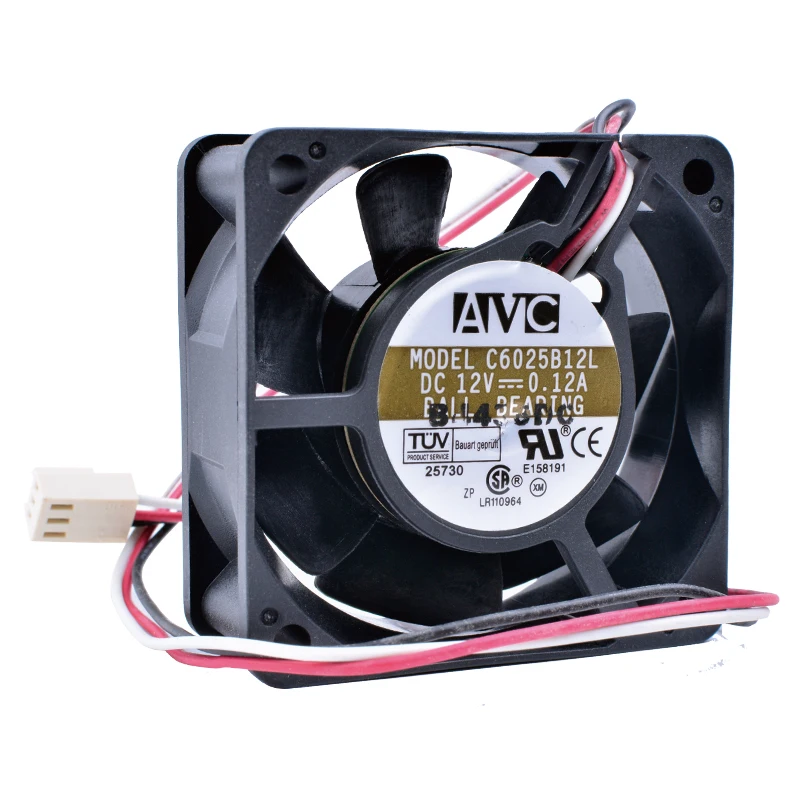 COOLING REVOLUTION C6025B12L 6cm 6025 12V 0.12A 3 wire speed monitoring function mute computer
