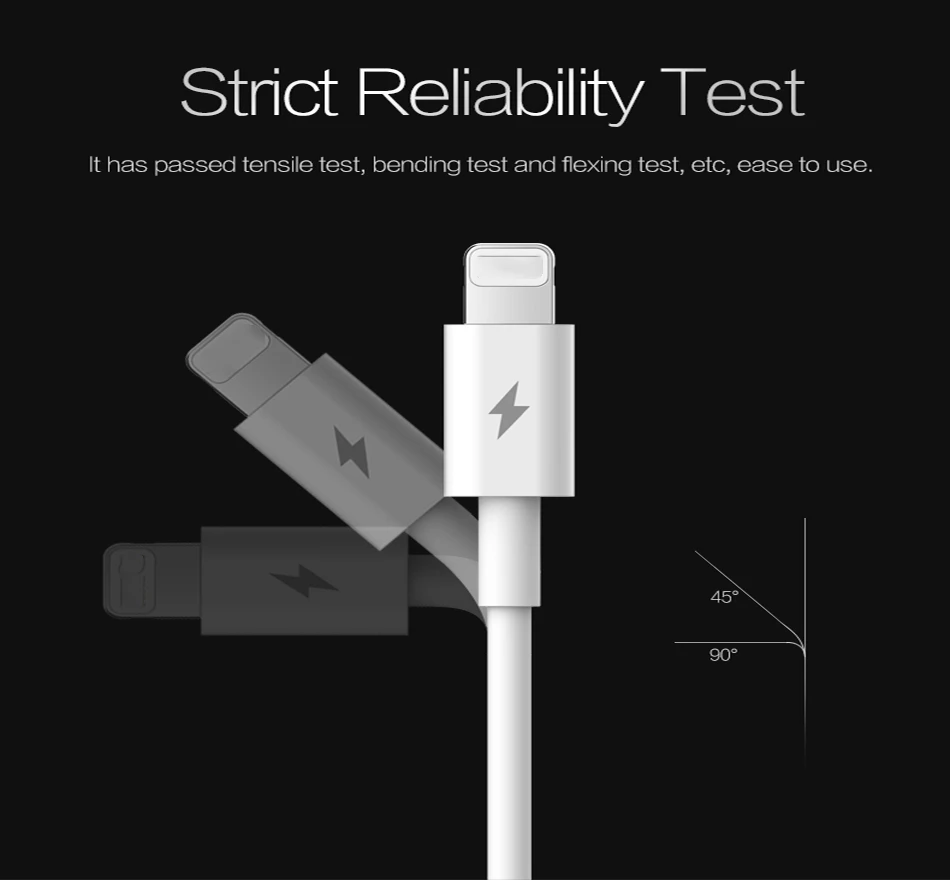 Зарядный кабель ROCK PD Type C 15 Вт для iPhone X 8 plus Macbook|light charging cables|charging cableusb c |
