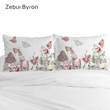 

Custom 3D HD Pillow Case,Pillowcase 50x70/50x75/50x80,Butterfly in Flowers Decorative Pillow Cover Bedding for Wedding Drop ship