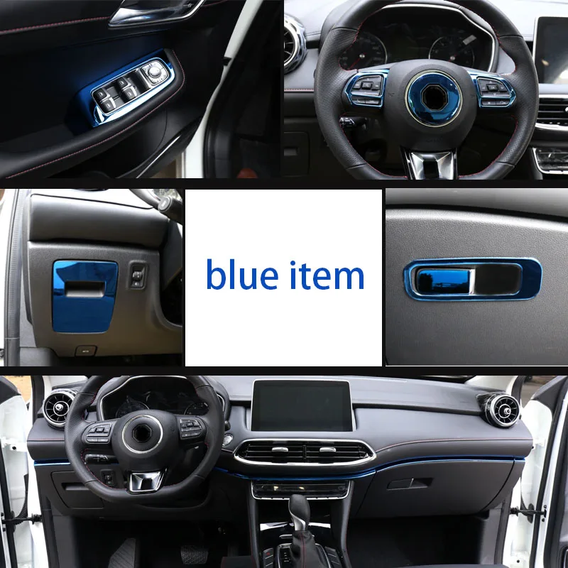 

for MG HS 2018-2019 Windowpane lifting switch panel Steering wheel keys Central Control Decorative strip Stainless steel