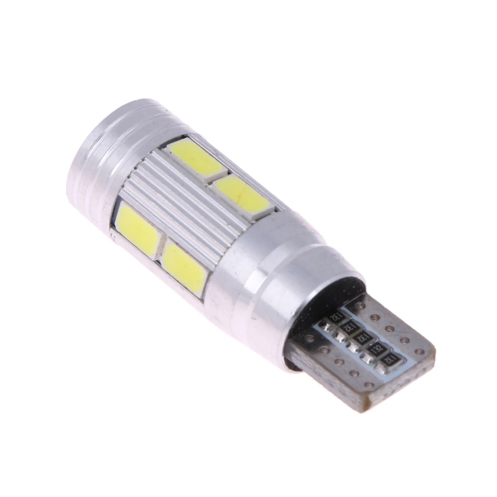 2 X T10 Показать широкий свет Canbus T10 5630 10SMD W5W 12 В 6000 К автомобиля светодиодная лампа номерных знаков карта Чтение лампа ME3L