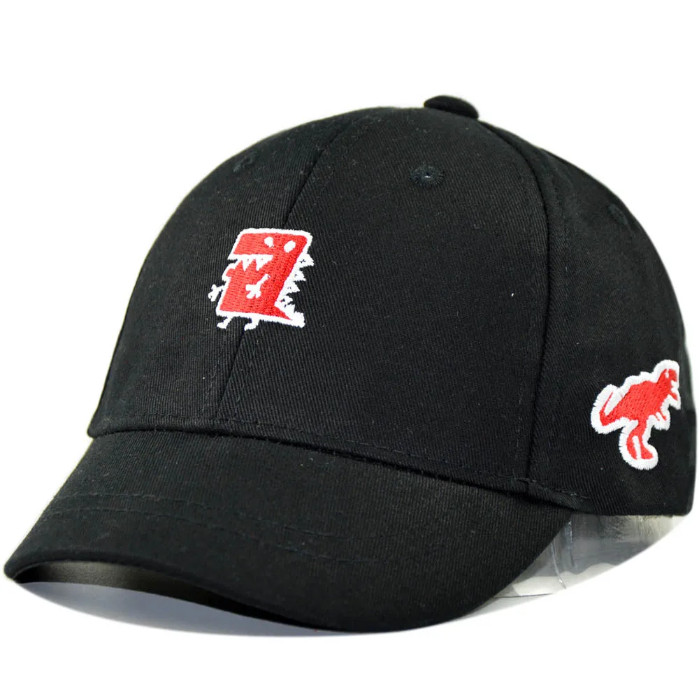 

Girls Boys Summer Hat Cartoon Dinosaur Baseball Cap Cotton Short Brim Lovely Kids Snapbacks Sun Cap Adjustable 2-6 Years