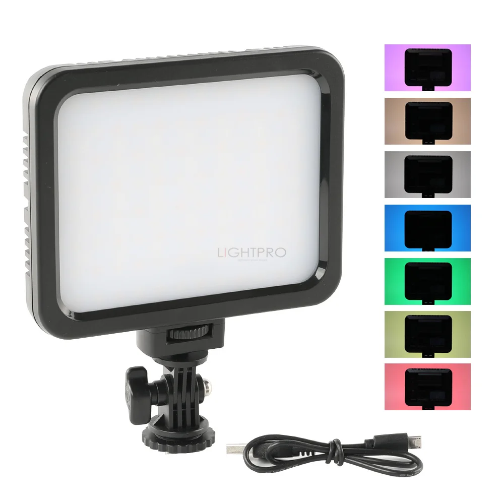 

ZIFON ZF-RGB360 Bi-color 3200K-5700K Color Video Light Lamp Photo Studio Lighting for Canon Nikon Sony Video Camera DSLR