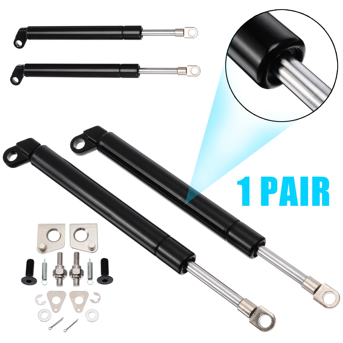 New Arrival 1 Pair Rear Tailgate Easy Up Slow Down Struts Anti-breaking Spring Steel For Ford PX Ranger 2011-2017